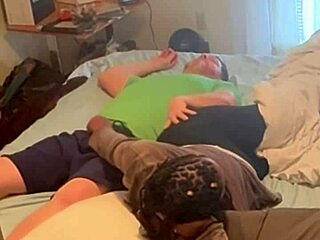 Amateur Ebony Neighbor Slips into Bedroom for Missionary Fun