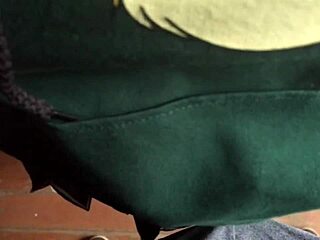 Milk fills wet student panties 18 in abandoned house for cash