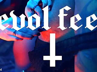 Suggestive Beauty Explores Heels Fetish With Nipple Clamps And Licking