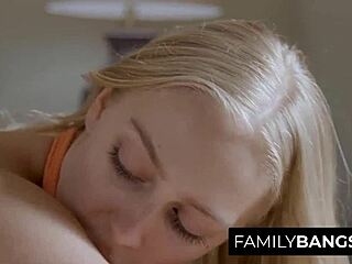 so these skinny sisters start chatting and it turns into some wild lesbian licking action