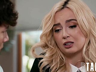 Religious Couple Lexi and Parker Engage in Forbidden Threesome with Petite Teen