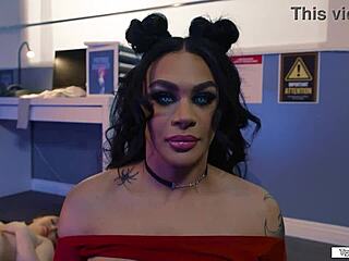 three shemale sexdolls, are you ready to lick and fuck this busty milf scientist?