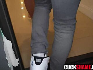 wife takes on big black cock while husband watches on st pattys day