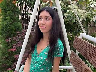 Hottie Lost the Game and Walked Outdoors with Cum on Face in Public Cumwalk