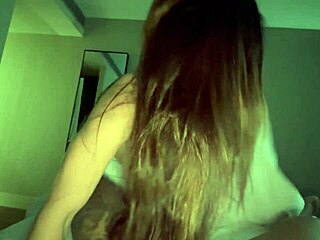 hot date in hotel room with latina babe taking big cock doggystyle and getting cum in mouth