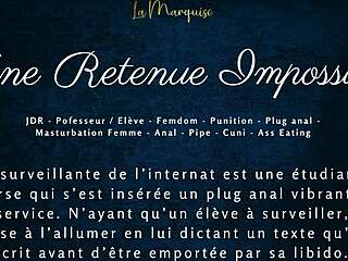 une retenue impossible - french audio porn femdom anal