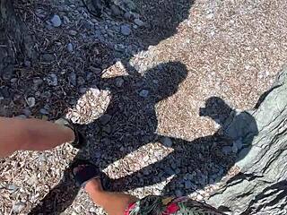 Horny Couple Enjoys Quick Doggystyle Fuck On Beach During Vacation With Cum Covered Finish