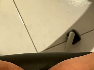 masturbating while parents are at home in bed with blonde wife lingerie and small tits