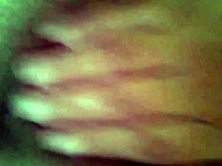 wife squirt in homemade solo masturbation with natural tits