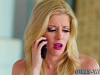 Do you want to lick this hot blonde milf's small tits?