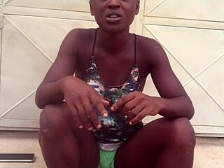 Crazybitch kept twerking to Nigerian afro music