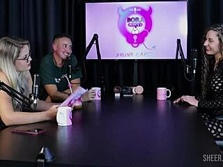 Compilation of Jujube Delícia in Bora Cast with Bruna Carlos Featuring Lingerie Handjob and Group Domination Fetish