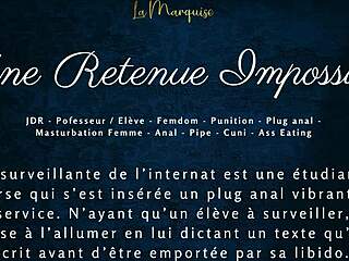 une retenue impossible - french audio porn femdom anal