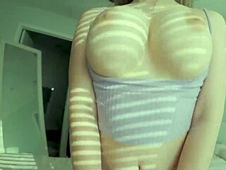 I saw my sexy busty roommate forget to close her door again, dang it feels so temptin'