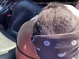 Ebony BBW Thot Goes Crazy Sucking Fat Black Cock Outdoors. Public Blowjob Turns into Hilarious Mad Reaction