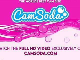 Sexy blonde soldier girl masturbates tight wet pussy on cam for boyfriend