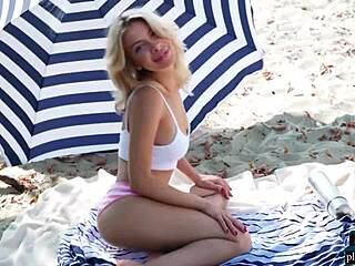 Ever wondered how a Ukrainian teen with big natural tits strips naked outdoors?