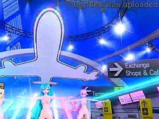 hatsune miku rin luka tricolore airline project diva nude mod full nude