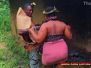 stepmother showed me her naked body and gets her juicy wet pussy deeply fucked after bush hunting job?