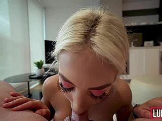 oh man, this petite blonde fitness model with big tits is giving me the best pov blowjob and fucking, her athletic bodybuilder frame with small waist and muscular build taking my cum in mouth like a pro