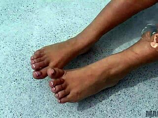 Pretty Innocent Neighbor Sneaks Poolside for Big Cock Blowjob and Doggystyle Fuck with Vanessa Marie and JMac