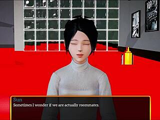 my new family story unfolds with brunette milf and teen