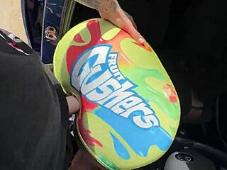 Big Ass Ebony Gets Fucked Through Hole In Tight Shorts During Car Wash Trip