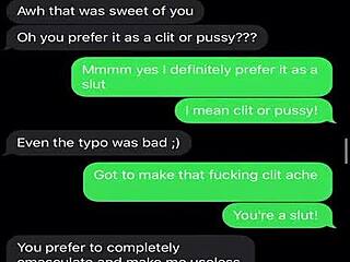 Sissy bitch gets emasculated in sexting humiliation