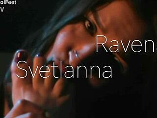 Can't get enough of ravena's feet in this femdom session with choking and deepthroat