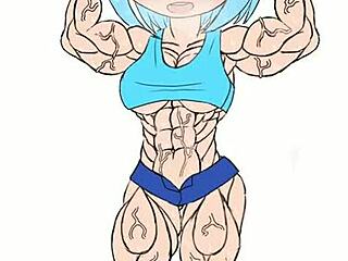 Fubuki肌肉暴增撕胸罩短裤性感Hentai