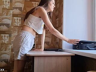 I feel so lonely and bored as a housewife trying this new toy to ease my needs