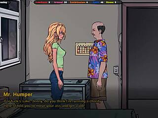 Landlord Seduces Jenny in 3D Hentai Gangbang with Monster Cocks Banging Big Tits and Ass in BDSM Double Penetration Bukkake Creampie Scene