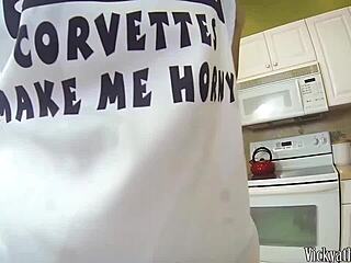 busty cougar vicky vette in slow motion banana sundae titty fucking blowjob