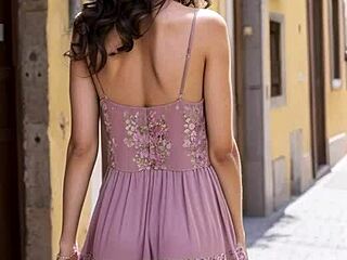 Blonde Cougar in Leather Gloves Gives Handjob to Student in Costume