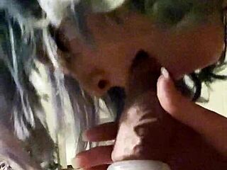 Milf Deepthroat Perfect Hung Stud Cock Until Oral Creampie in Close Up Homemade Action