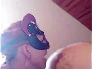 Hey, check this French couple using dildo on wife while husband watches her get licked 😏.