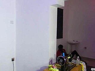 Fucking in the front of visitor with big cock doggystyle blowjob cumshot