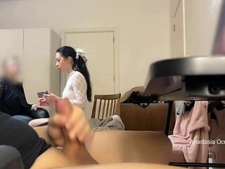 My stepmom and I caught my husband watching videos and handling himself.