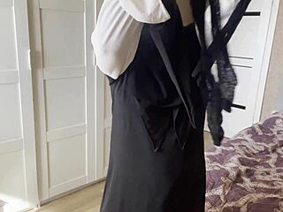 Hey, that handjob feels so taboo and intense, making me crave more in this quick session!