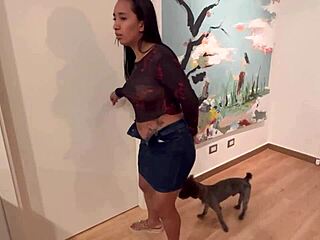 Stepmother tricks stepson by swapping with Tantaly sex doll for shaved pussy creampie fuck