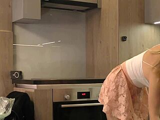 Why Does This Big Boobs Blonde College Girl Flash Legs and Ass in Mini Skirt?