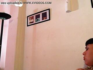 Horny amateur babysitter contrasts her naughty solo fingering with that innocent brunette charm