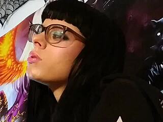 bold asmr kissing session with hungarian teen