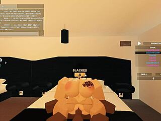 In the blacked porn scene, 129 explores Roblox with rough anal riding.