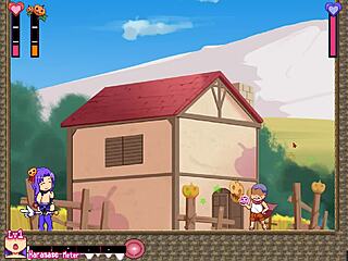 Kabopuri features Momo the pig in an impregnation stone anime game