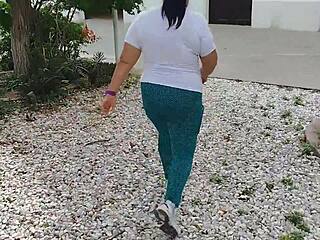 This Chubby Latina Ends Up In Rough Sex With Neighbor While Husband Works!