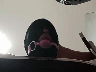 Tied Blindfolded Ballgagged Milf Gets Mouth Pussy Ass Fucked Roughly