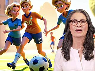 AI-Generated Story: French Mom and Stepson Play Football