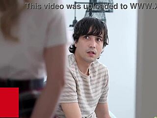 Petite teen not sister melody marks breaks taboo with ricky spanish in european pov blowjob and assfucking.