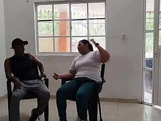 This Chubby Latina Ends Up In Rough Sex With Neighbor While Husband Works!